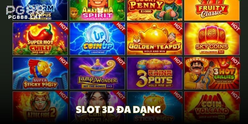 Slot 3D mang đến những trải nghiệm chân thực